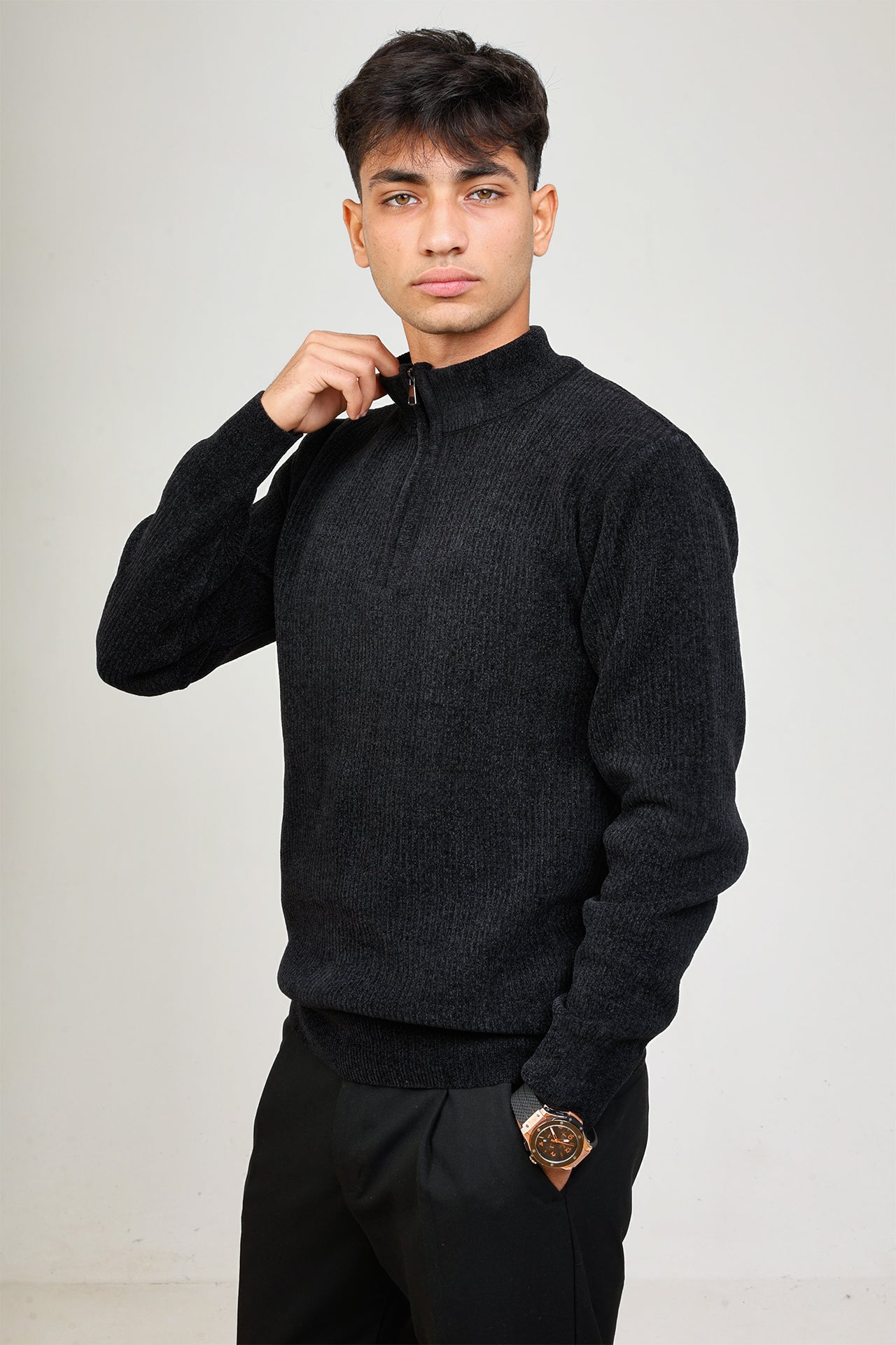 Knitted Quarter Zipper