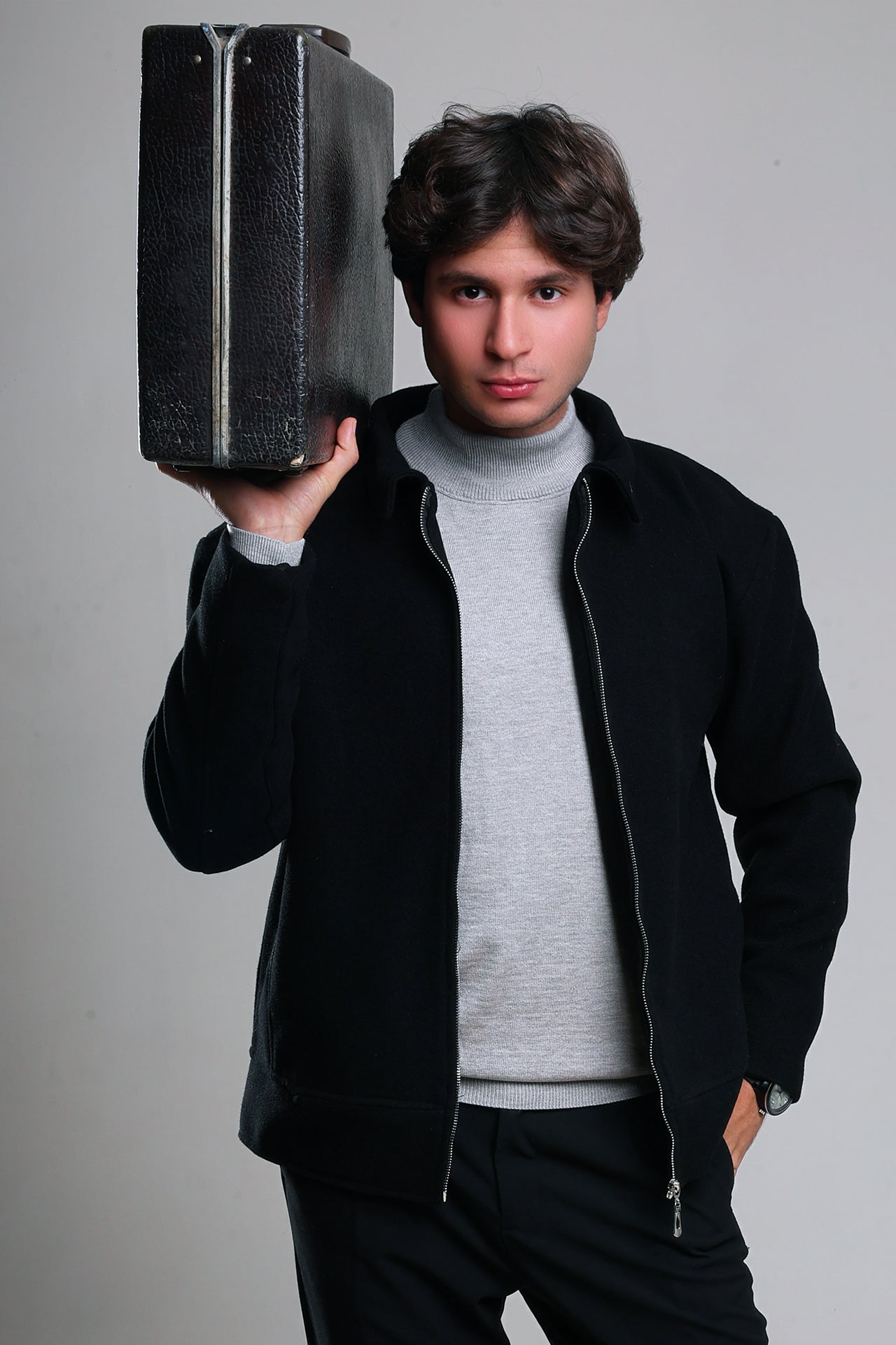 Black Wool Jacket (classic)