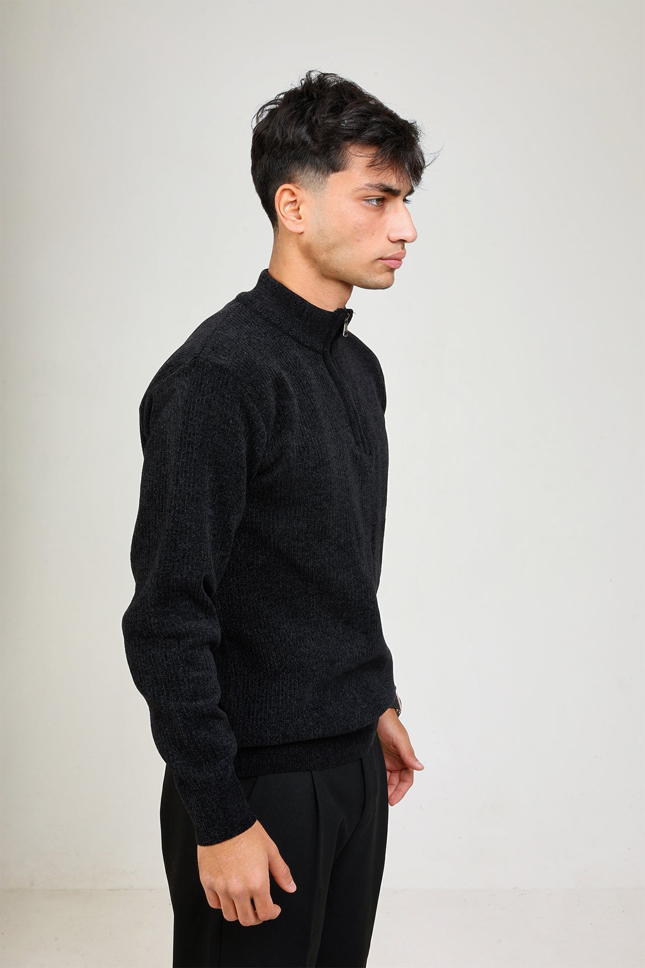 Knitted Quarter Zipper