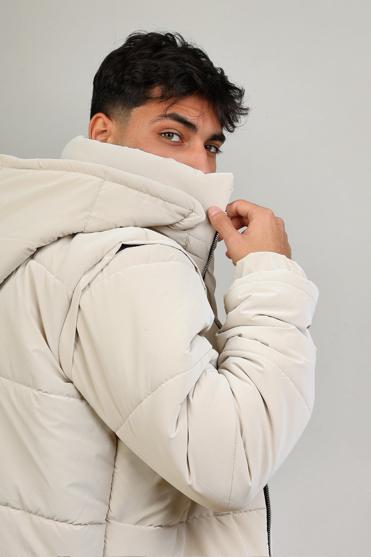 Beige Puffer vest/jacket (waterproof)