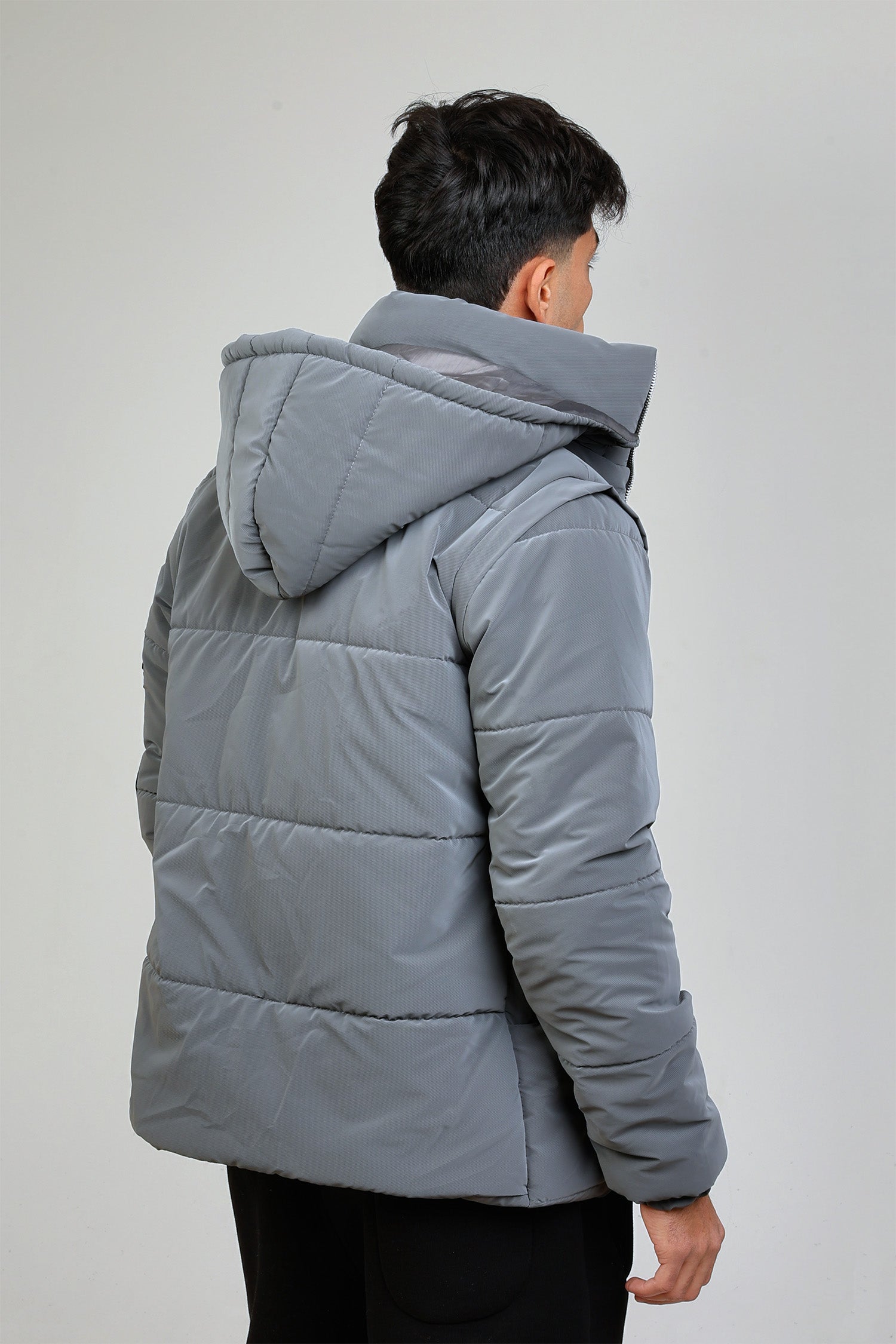 Gray Puffer vest/jacket (waterproof)